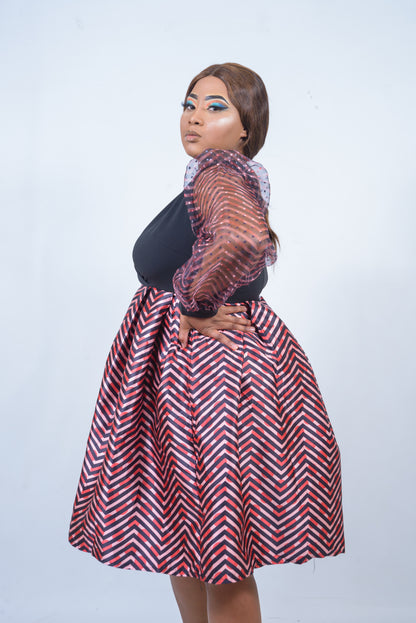 Fit & Flare Midi Dress