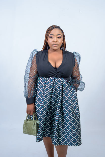 Fit & Flare Midi Dress