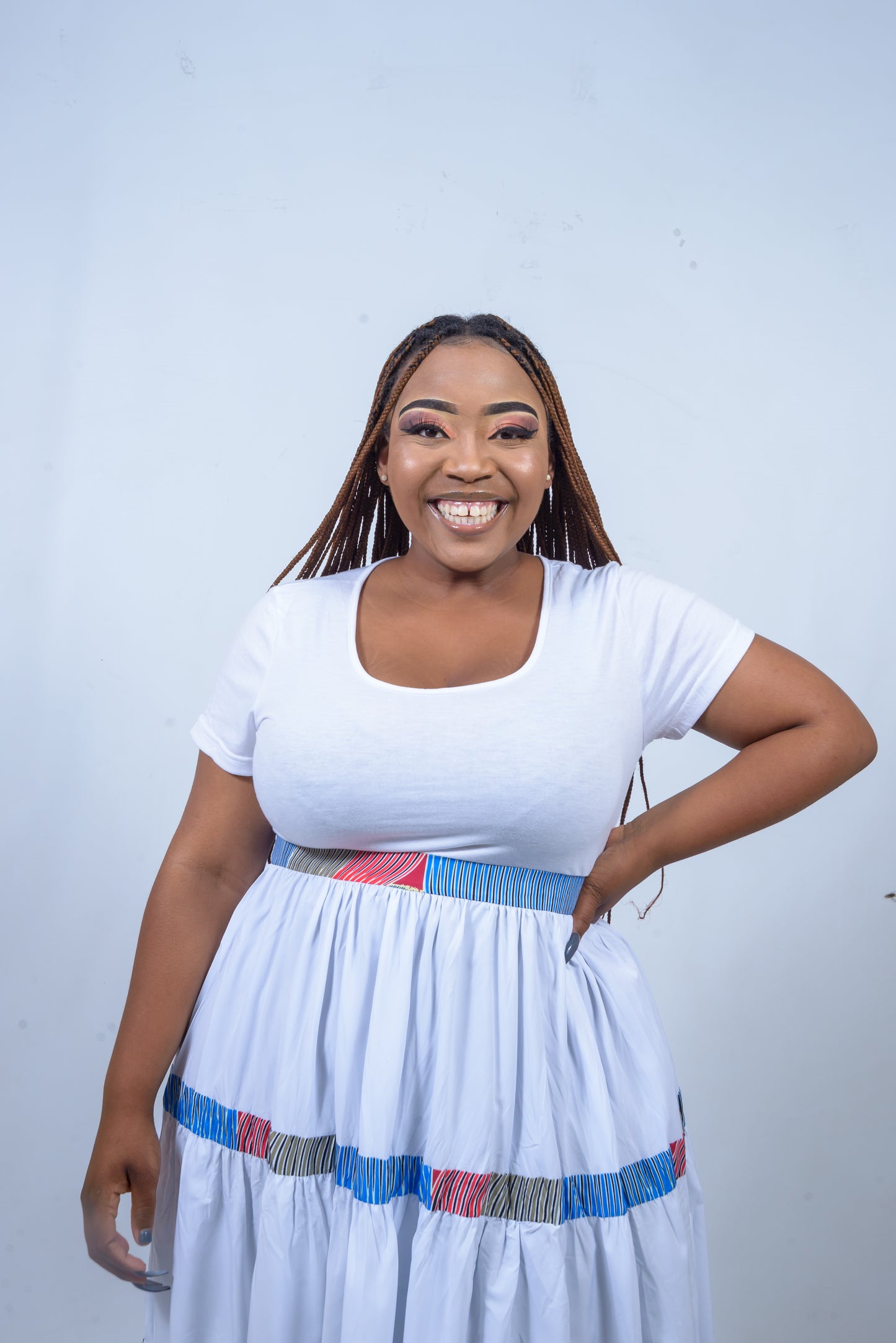 Fit & Flare Tribal Print Dress