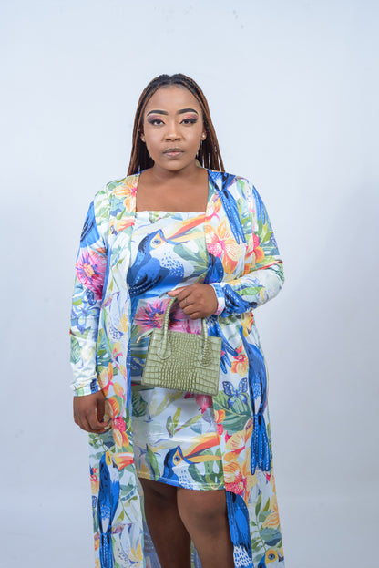 Dress and Long Cardigan, 2-Piece