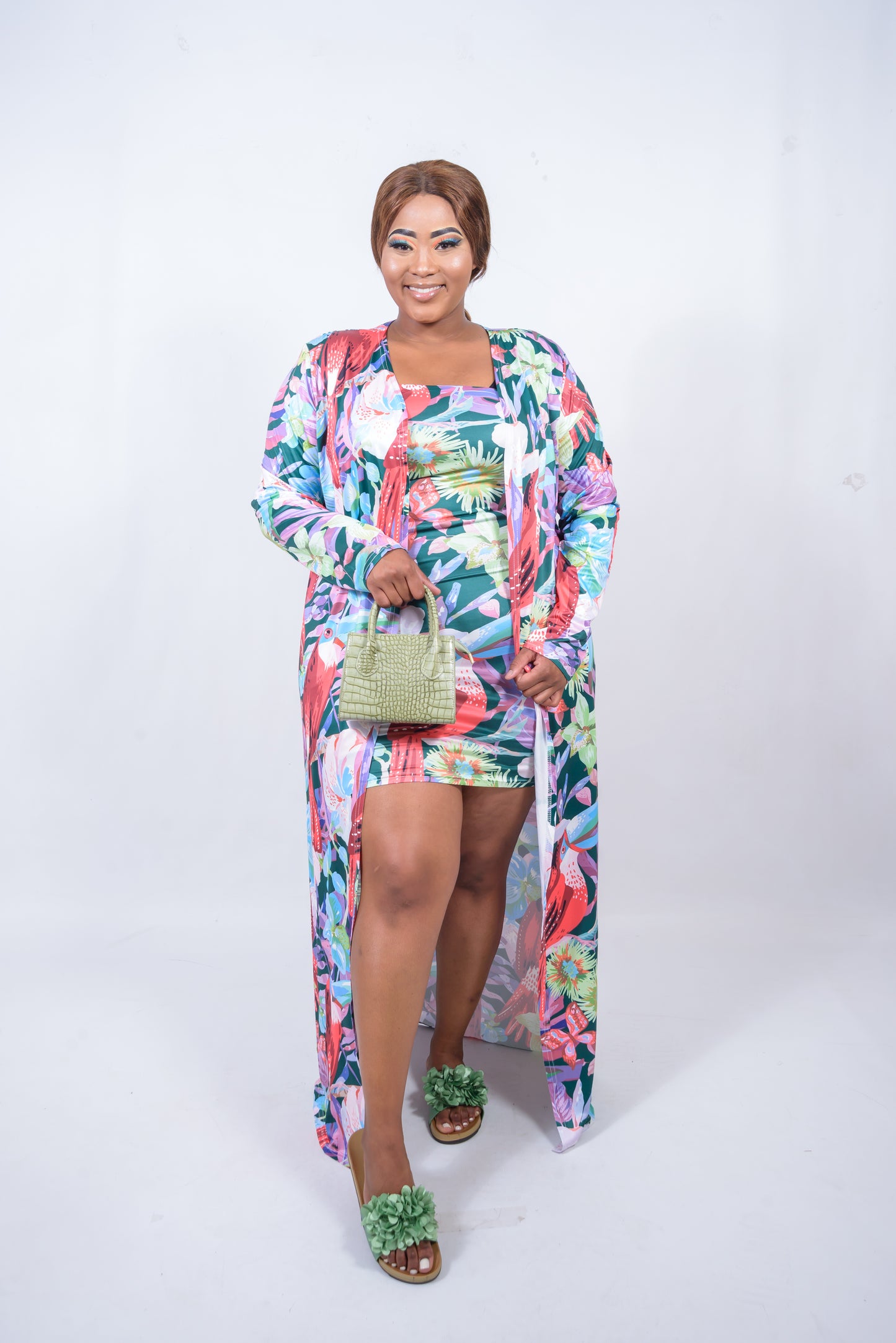 Dress and Long Cardigan, 2-Piece