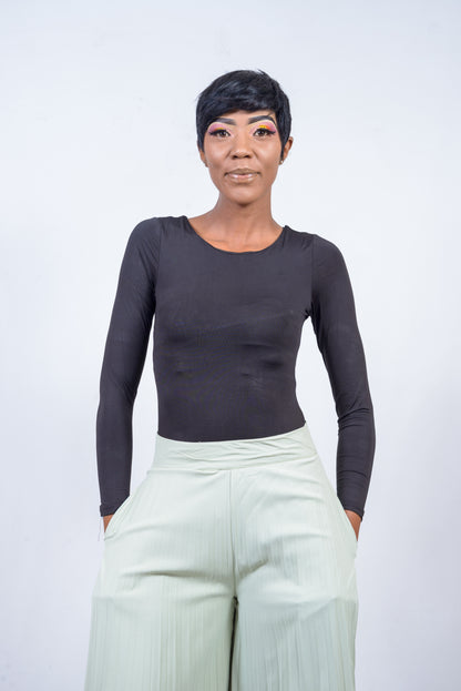 Pleated Wide Leg Pants