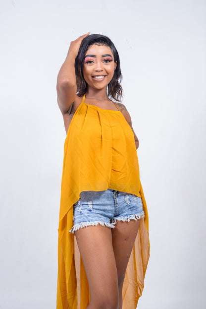 Ladies Crop Top with Trail