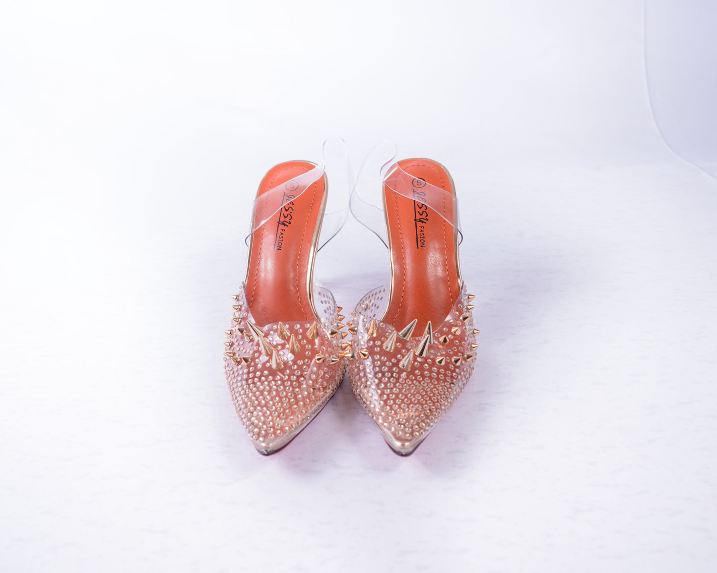 Clear Heels With Spikes