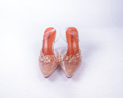 Clear Heels With Spikes