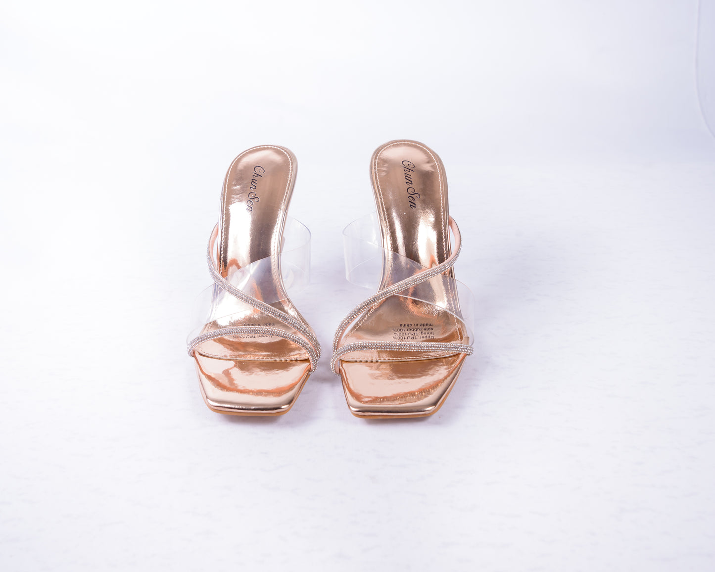 Glitter Strappy Heels