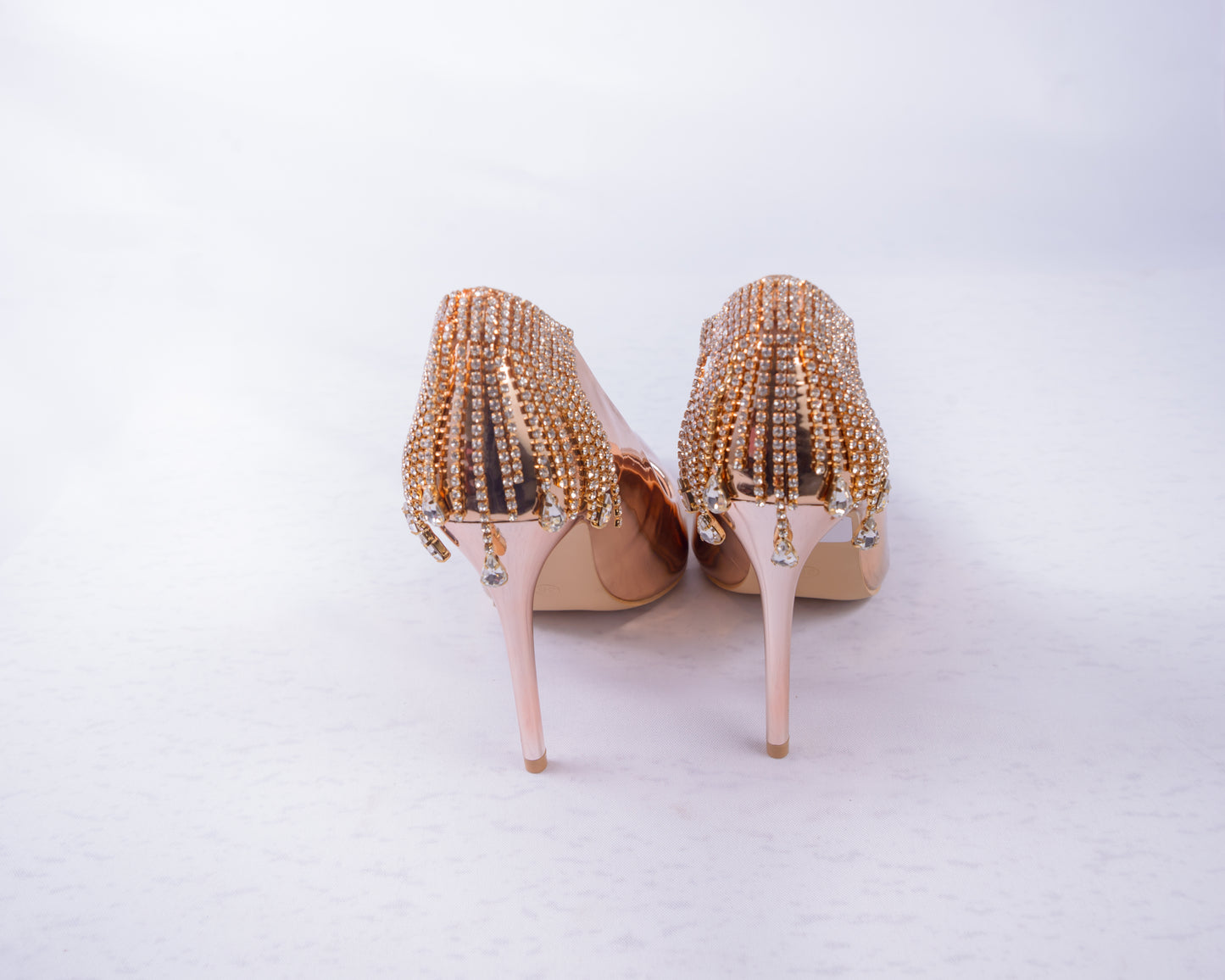 Champagne Patent Pointy Stilettos
