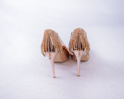 Champagne Patent Pointy Stilettos