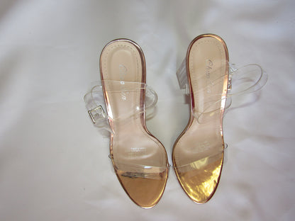 Clear Rubber Straps Heels