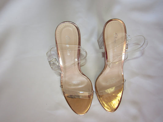 Clear Rubber Straps Heels