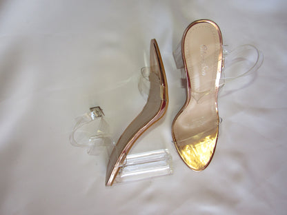 Clear Rubber Straps Heels